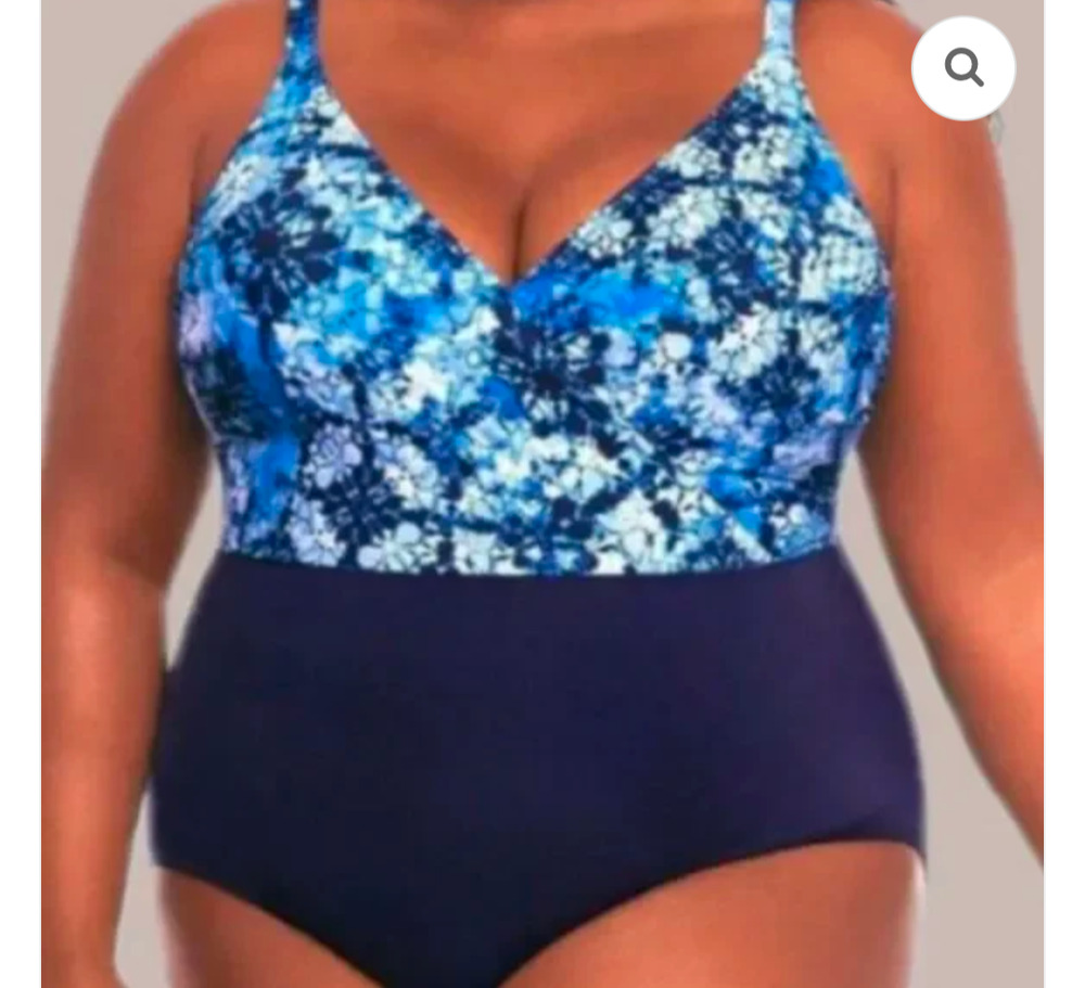 Miraclesuit Slimming Tummy Control One Piece Swimsuit Womens 16W Blue Navy NWOT